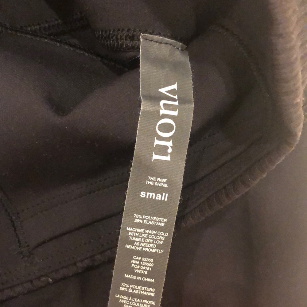 New Vuori Women’s Rib Studio Short Black Size Small - Picture 4 of 7